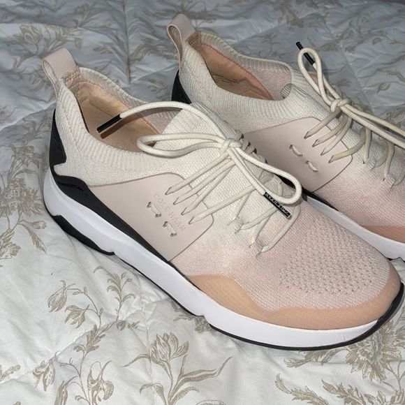Cole Haan Zerogrand All-Day Women's Ivory Peach Pink Blush Knit Sneakers Sz 8 - Picture 4 of 7